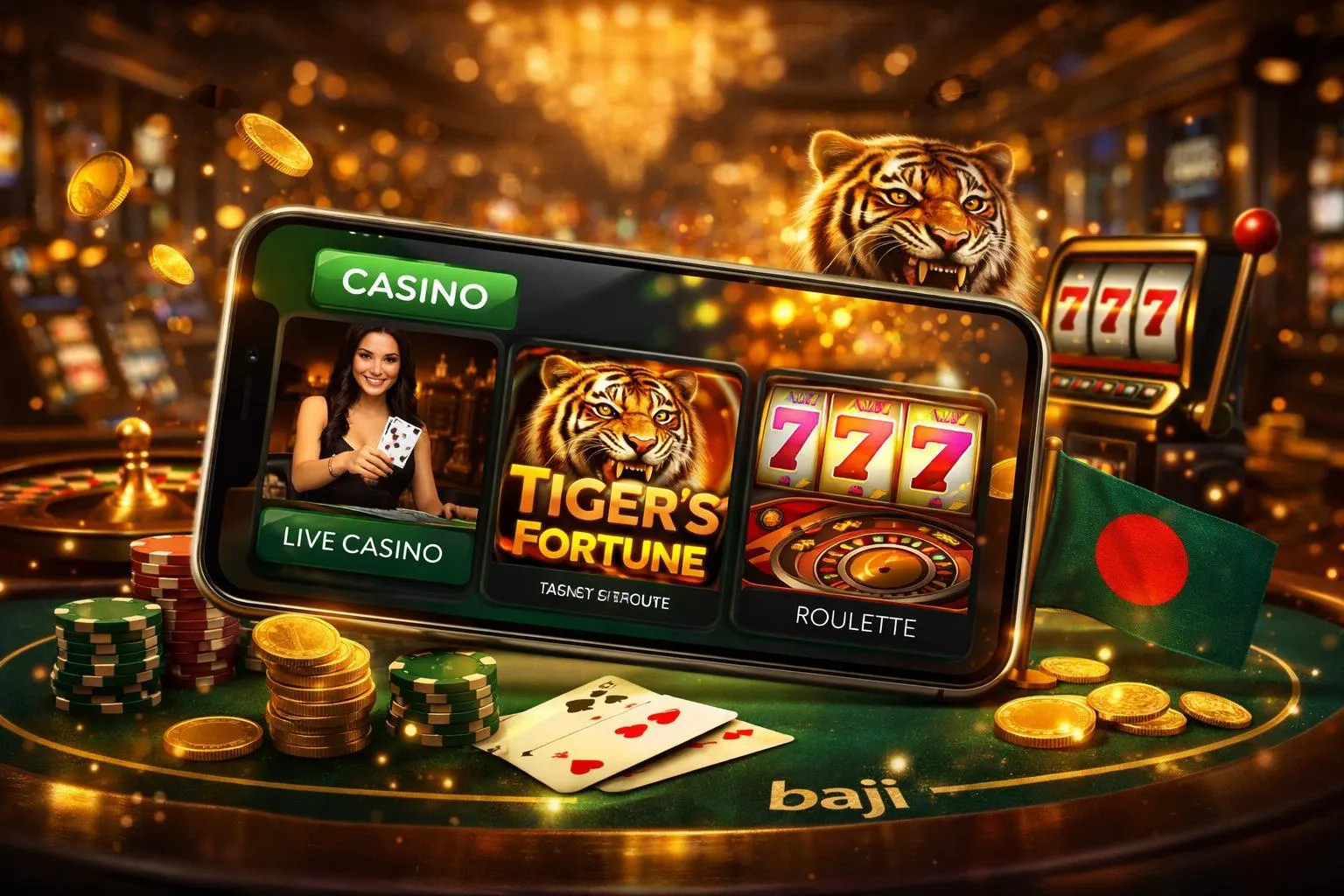 Exciting mobile gaming experience at Baji