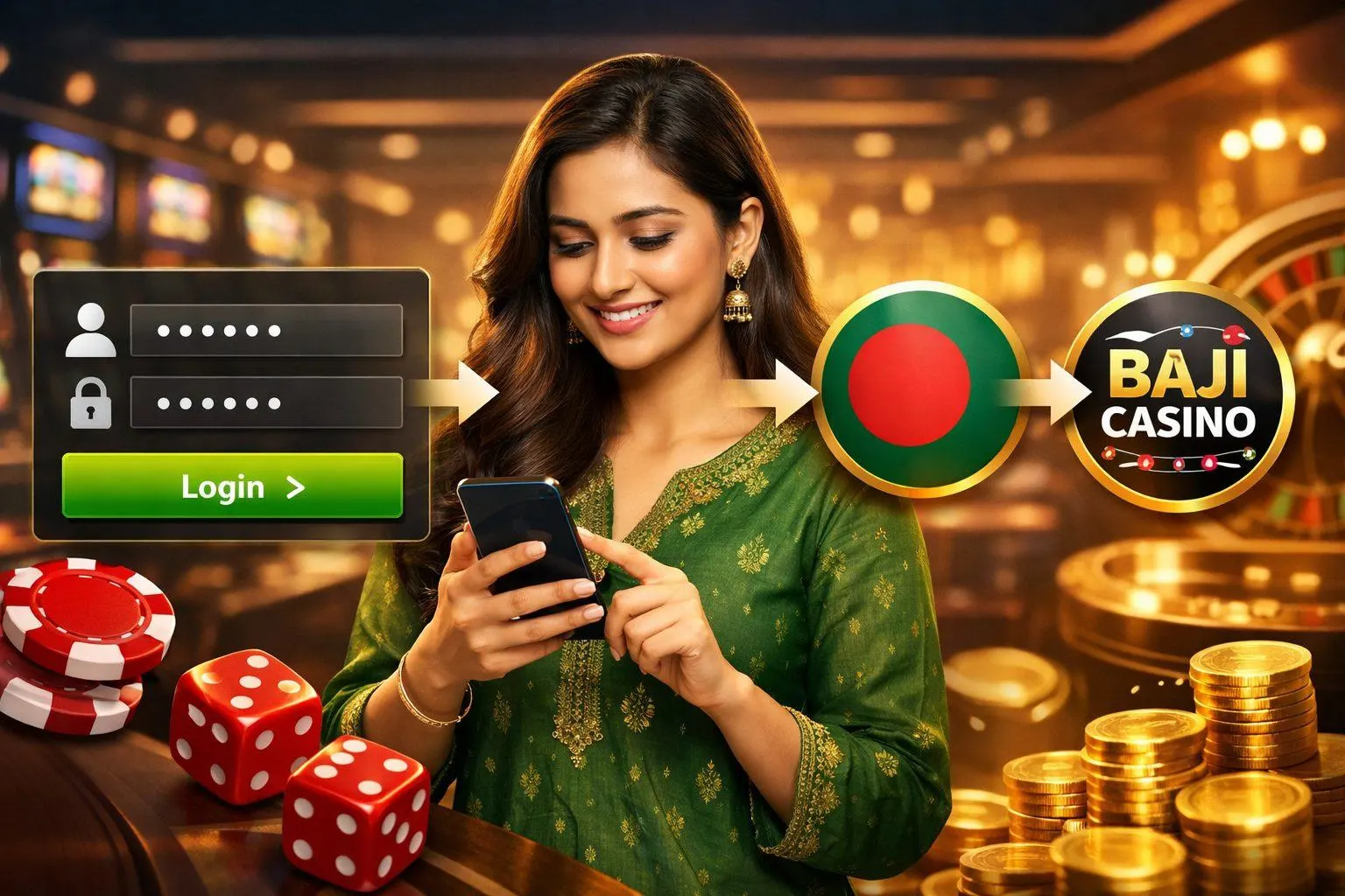 Baji Login Illustration